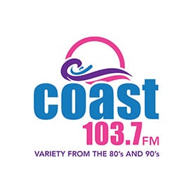 COAST 103.7 logo